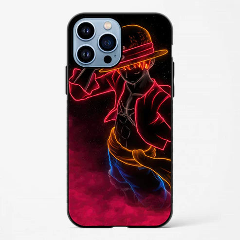 Luffy One Piece Neon Animie Glossy Printed Case
