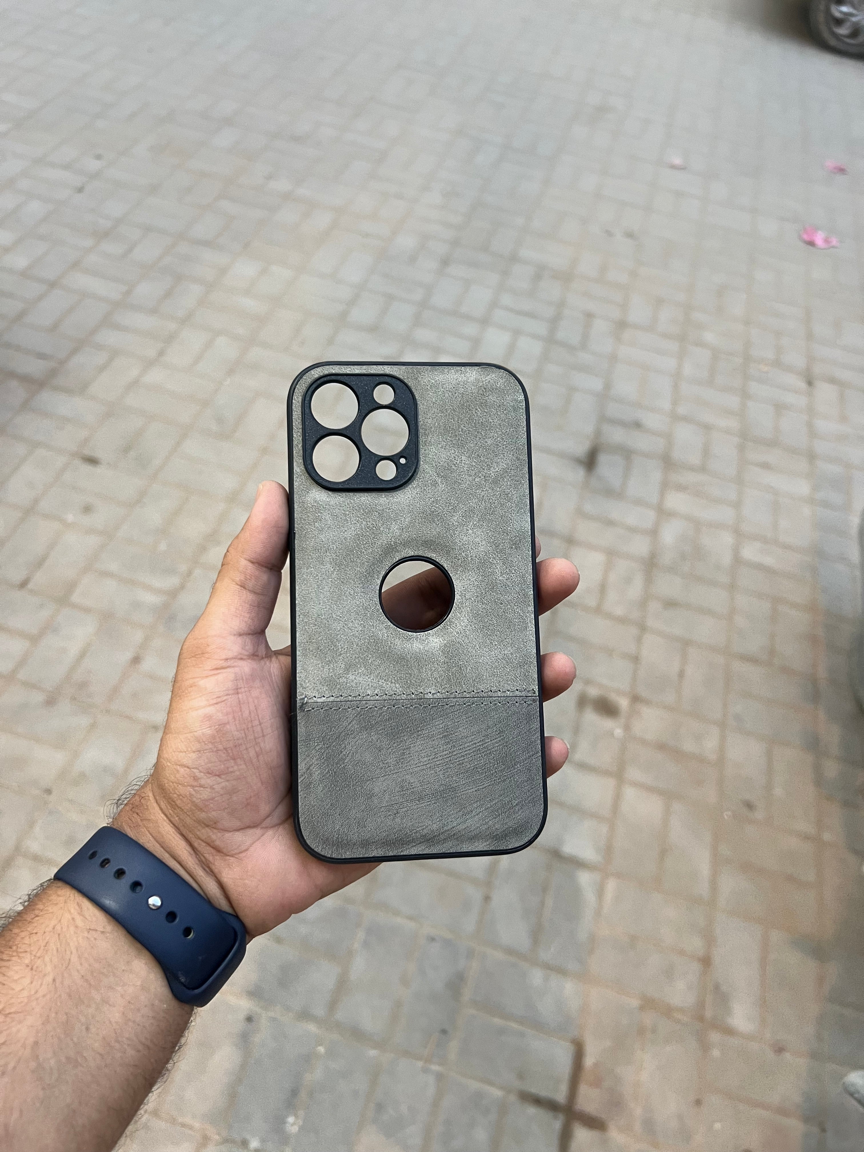 Two tone Leather For iPhone 13 pro max