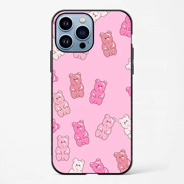 Pink Bear Printed Glossy Case