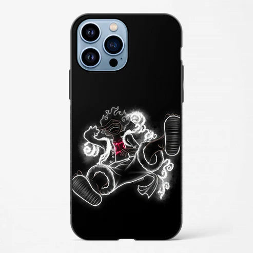 Luffy One Piece Black Background Printed Glossy Case