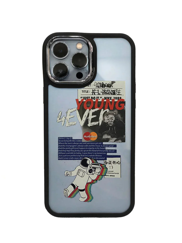 4ever Young Black Border Case