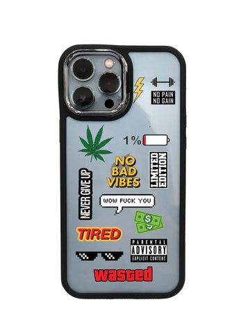 No Pain No Gain Black Border Case