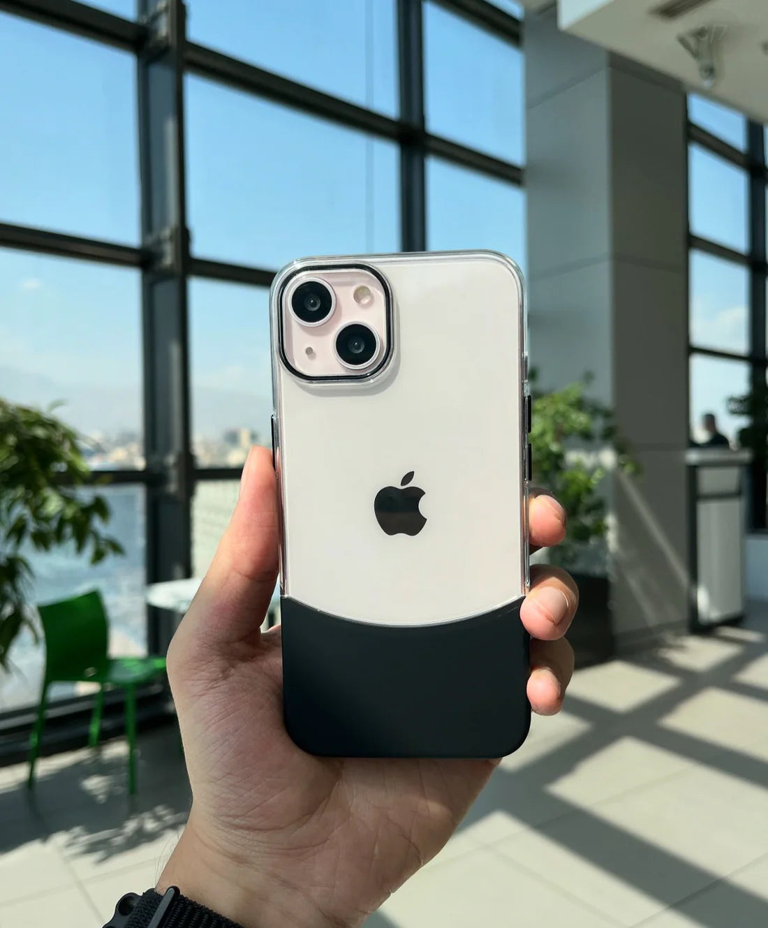 New Crystal Transparent Semi-Coloured Bottom Case 🖤