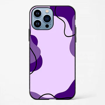 Purple Curves Printed Glossy Case