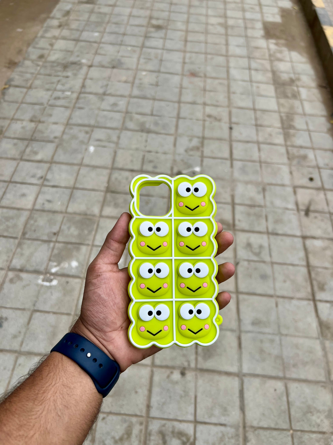 Cute Green Smile Case For iphone 14