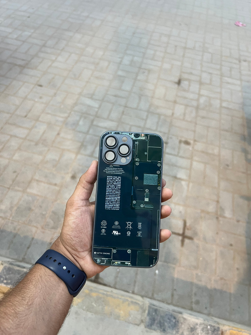 Mother Board Glass Case For iphone 13 pro max