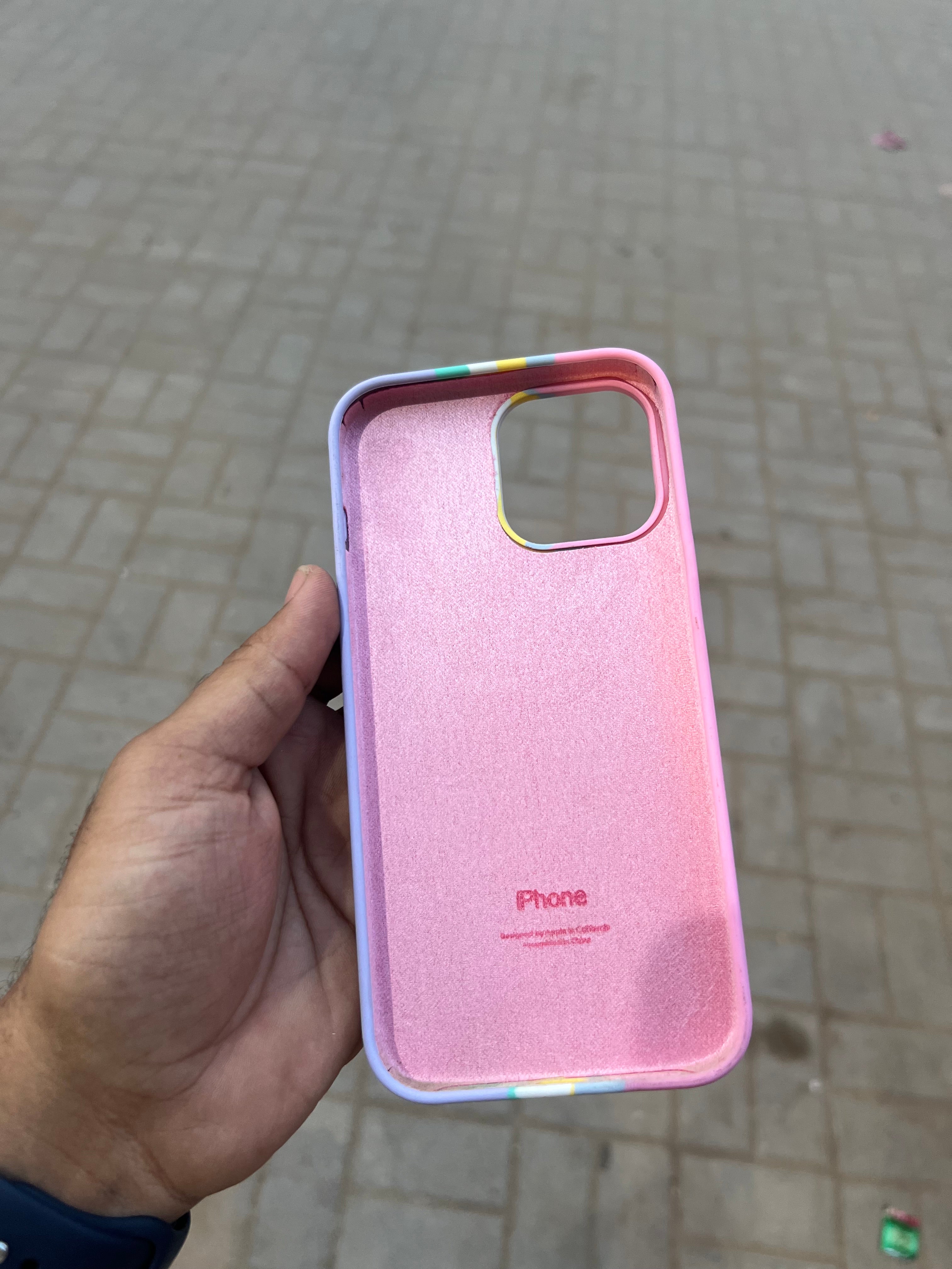 Rainbow silicon Case for iphone 13 pro max