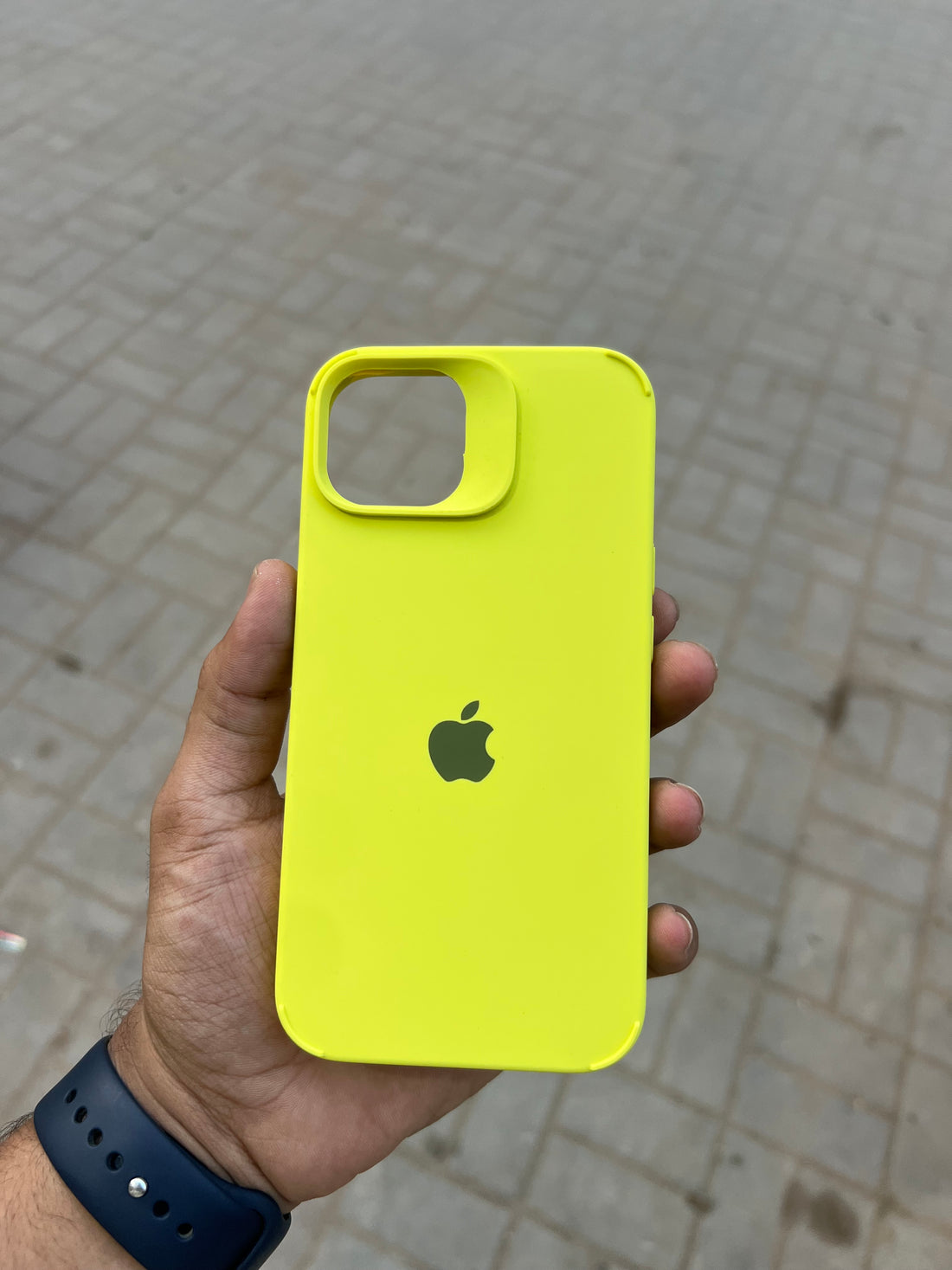 Yellow Silicon Case for iPhone 13