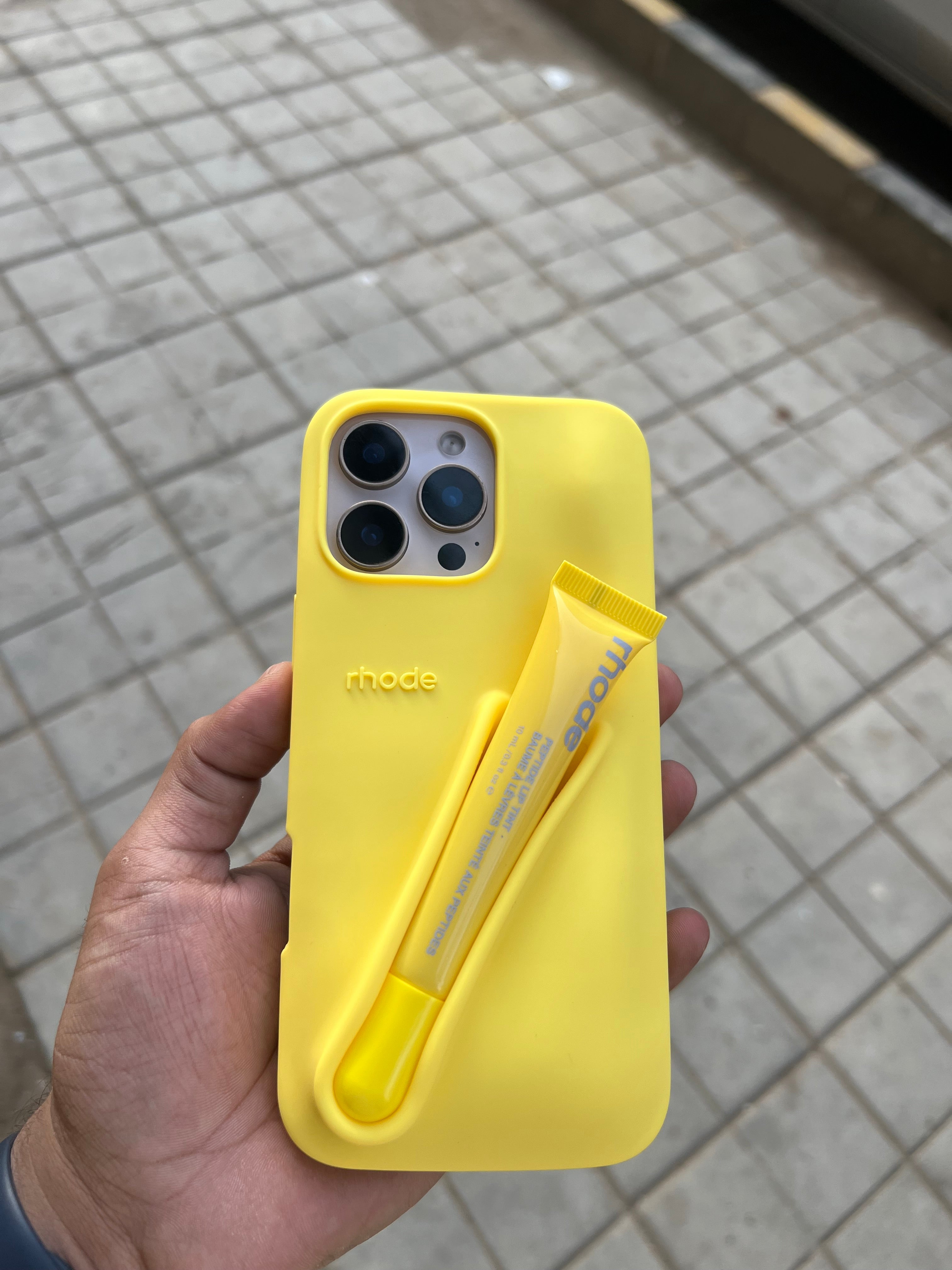 Rhode Lip gloss Case yellow (Special Edition)