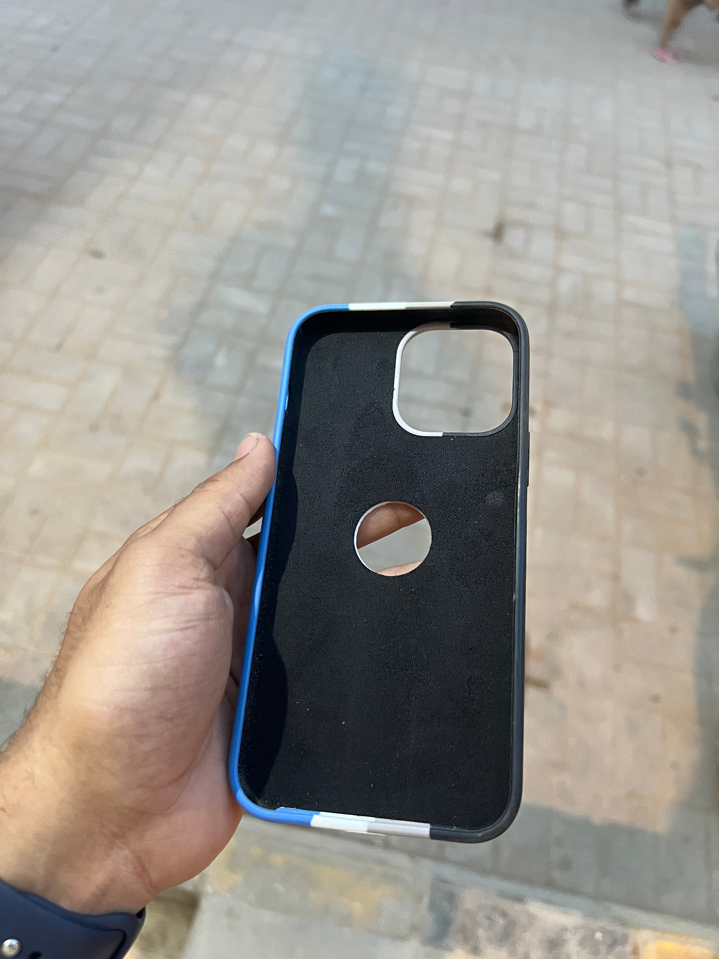 Ultra Linen Rainbow Silicon Case for iPhone 13 pro max