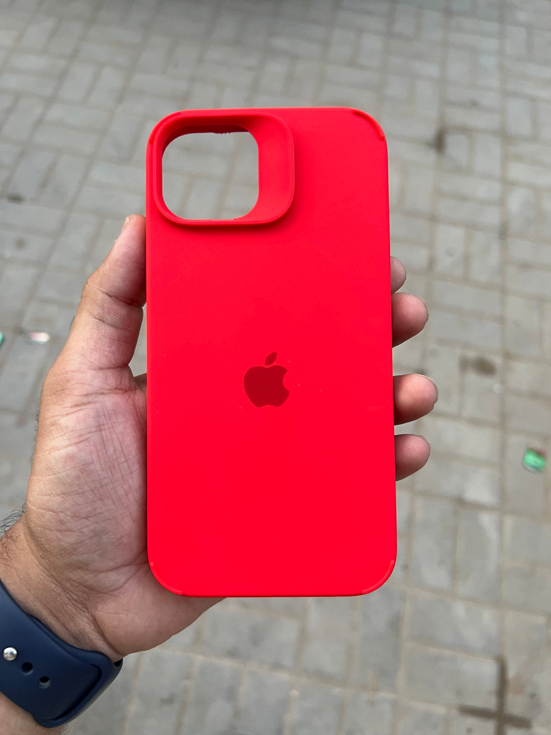 Dark Red Silicon Case For iphone 14