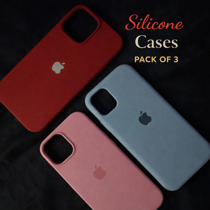 PACK OF THREE SILICONE CASES