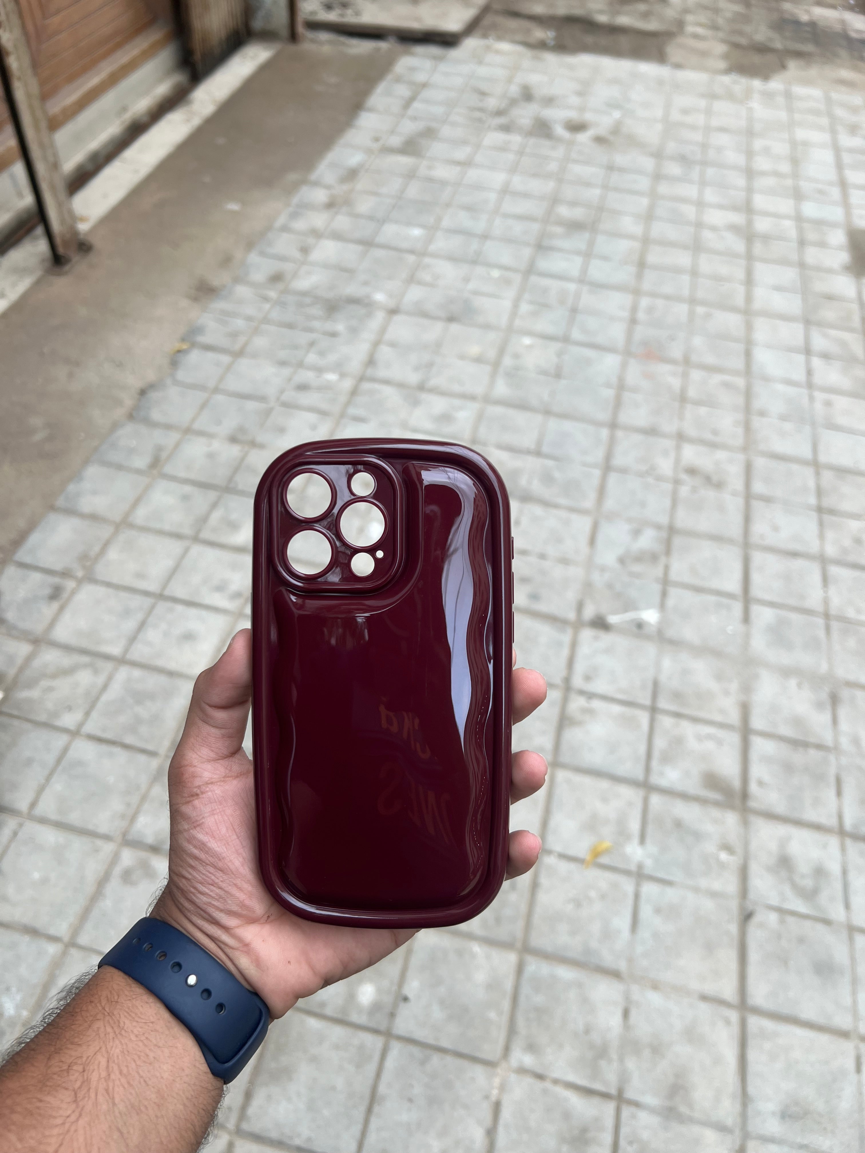 Red Wine Puff Case