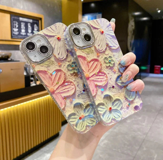 New Floral Glitter Lens IMD Case!