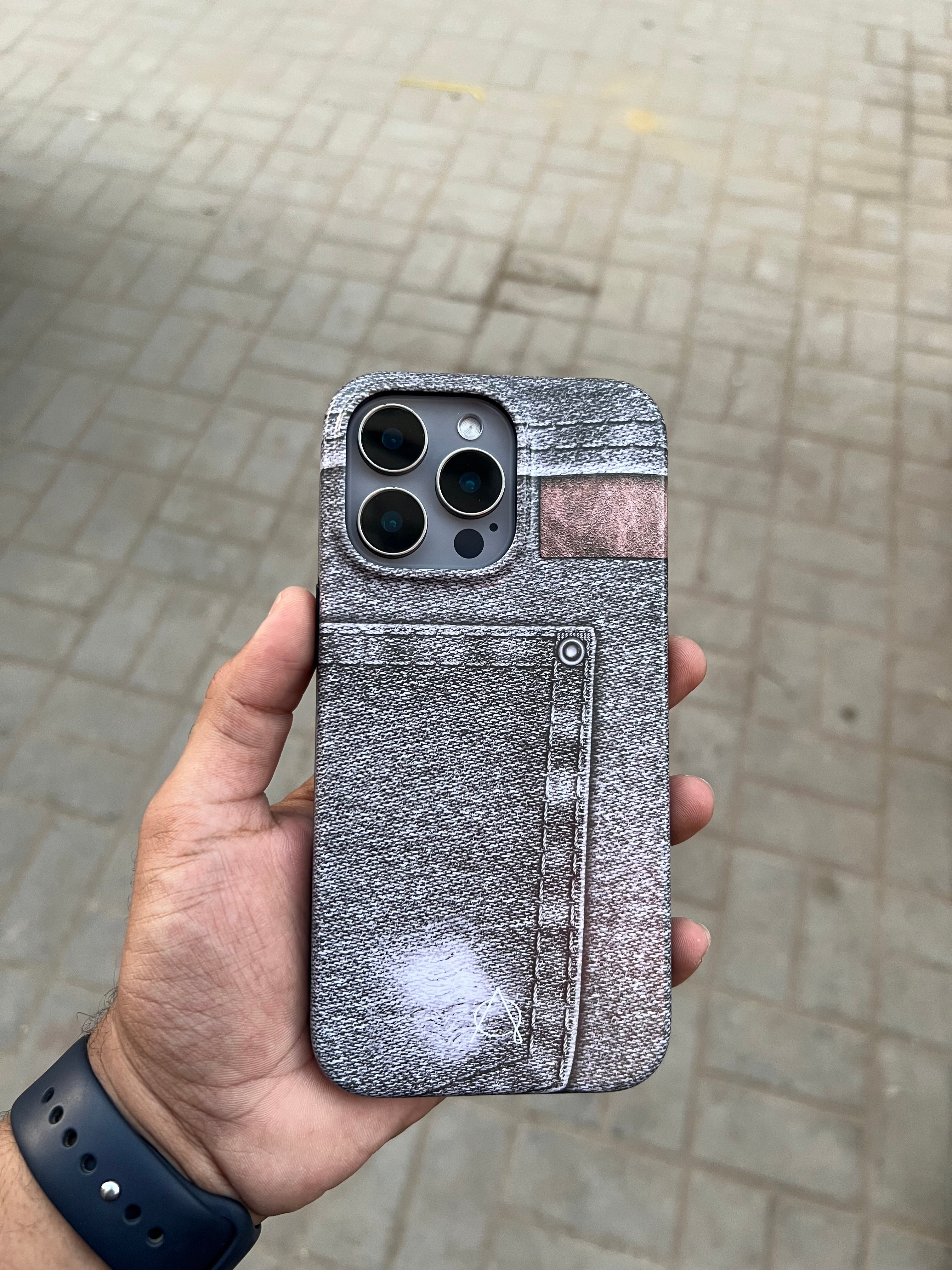 A Case Jeans Style For 15 pro max
