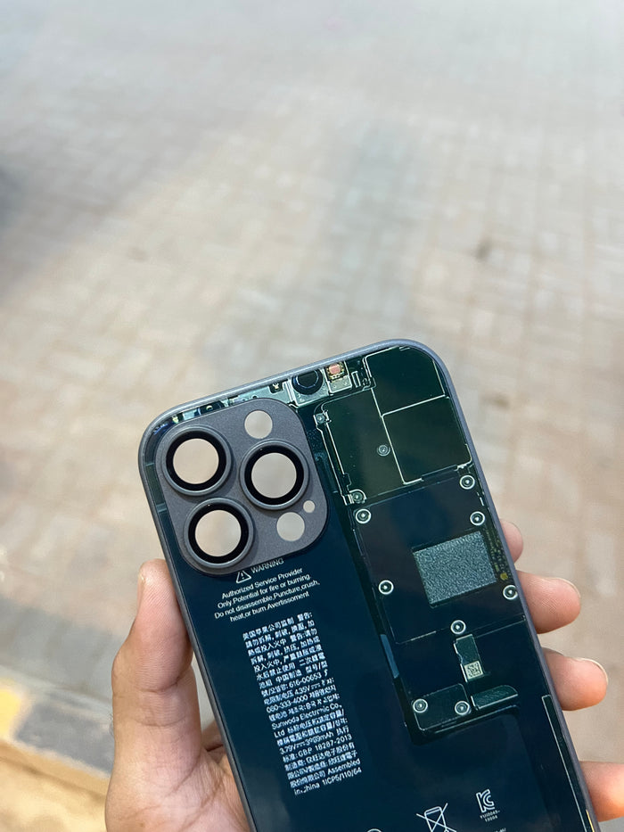 Mother Board Glass Case For iphone 13 pro max