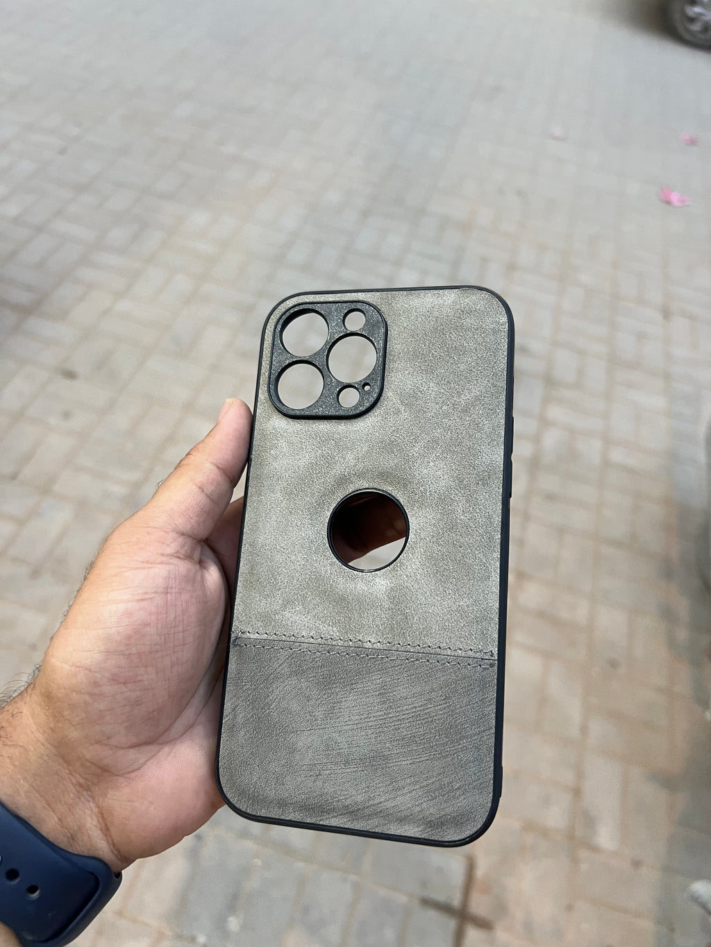 Two tone Leather For iPhone 13 pro max