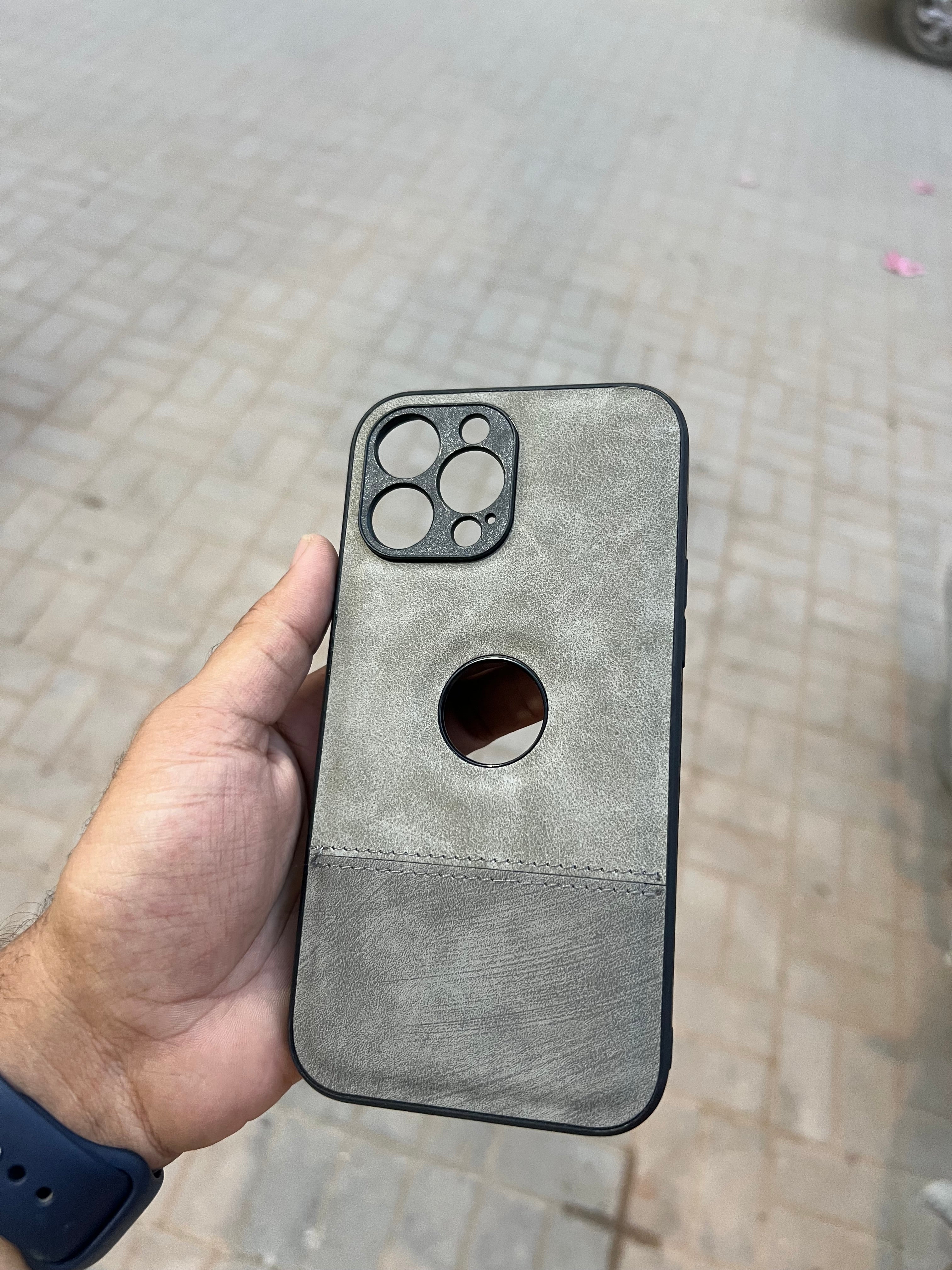 Two tone Leather For iPhone 13 pro max