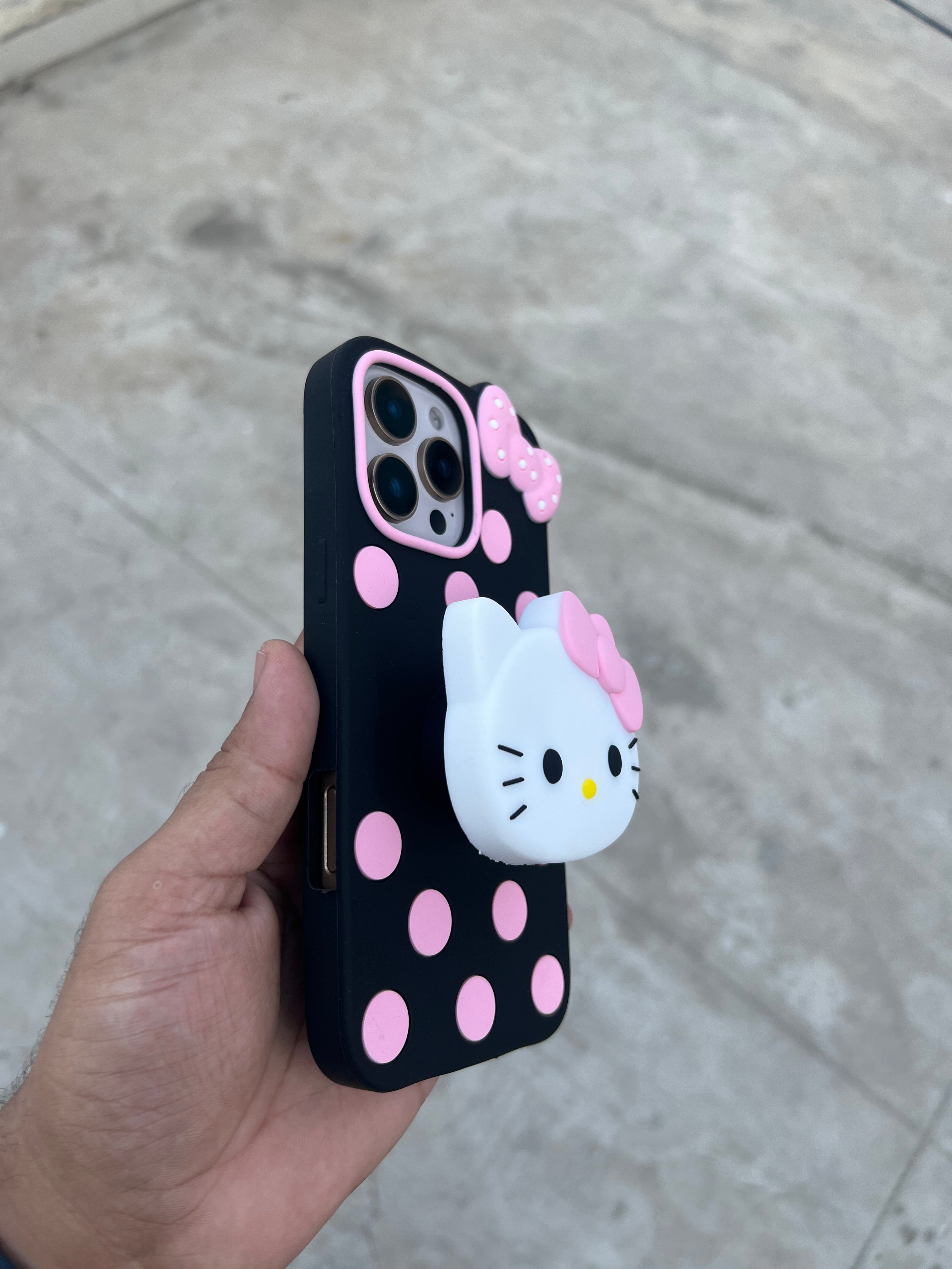 Kitty Case with pop socket