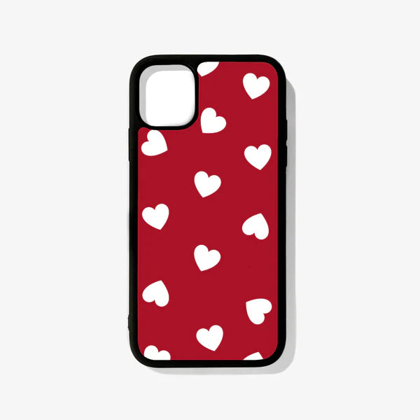Heart Pattern Printed Glossy Case