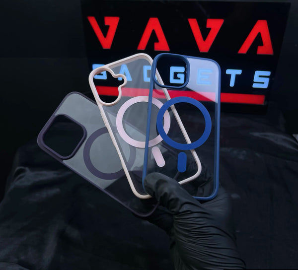 📱 Luxury Clear Bumper Case for iPhone – MagSafe Compatible ✨ + Free Skin 🎁