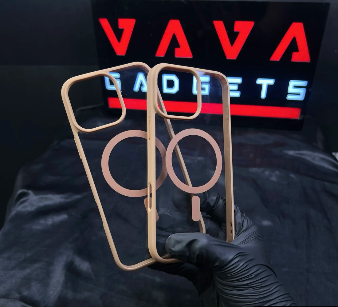 📱 Luxury Clear Bumper Case for iPhone – MagSafe Compatible ✨ + Free Skin 🎁