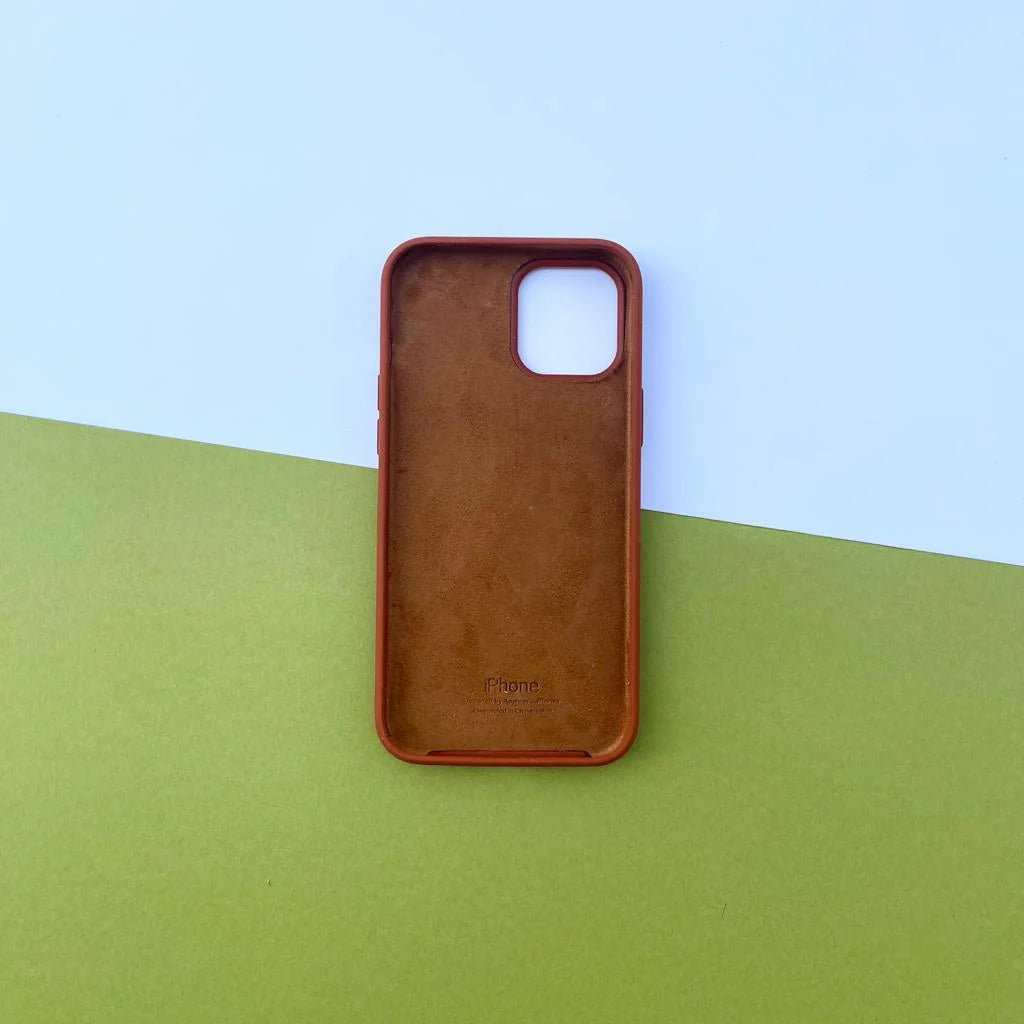 Apple Chocolate Brown Silicone Case