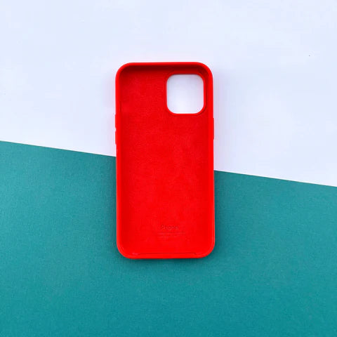 Apple Blood Red Silicone Case