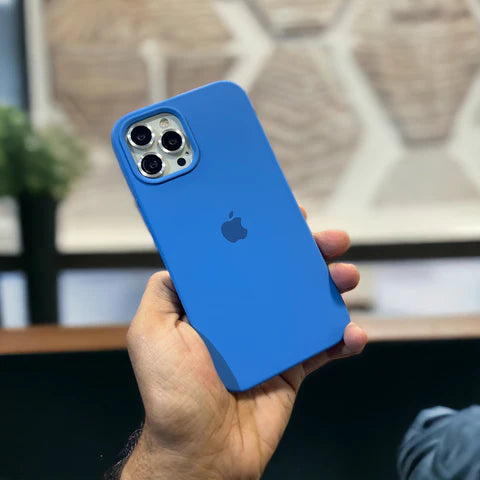 Apple Royal Blue Silicone Case