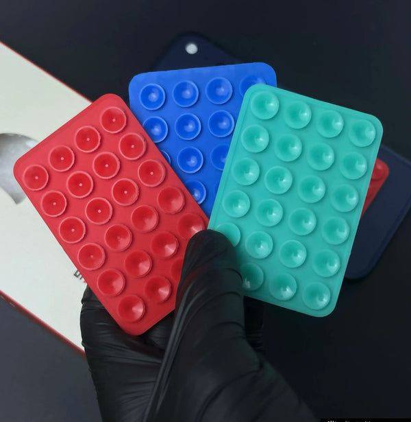 Silicone Suction Multi-Functional Wall Stand Mobile Phone Holder (Double Sided)