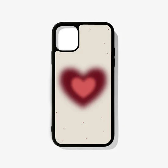 Red Aura Heart Printed Glossy Case
