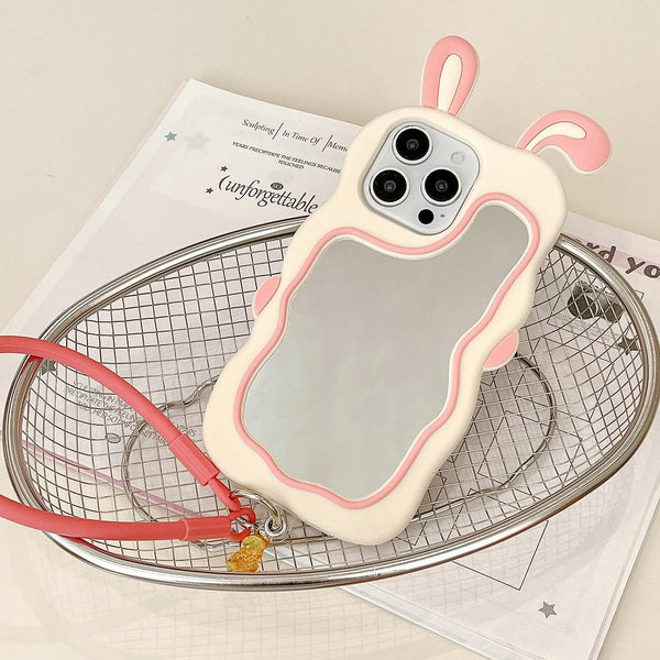 Cute Mirror Rabbit Case For IPhone