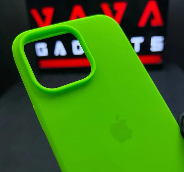 Apple Neon Green Silicone Case