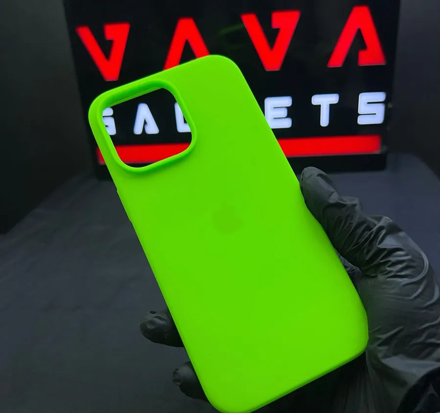 Apple Neon Green Silicone Case