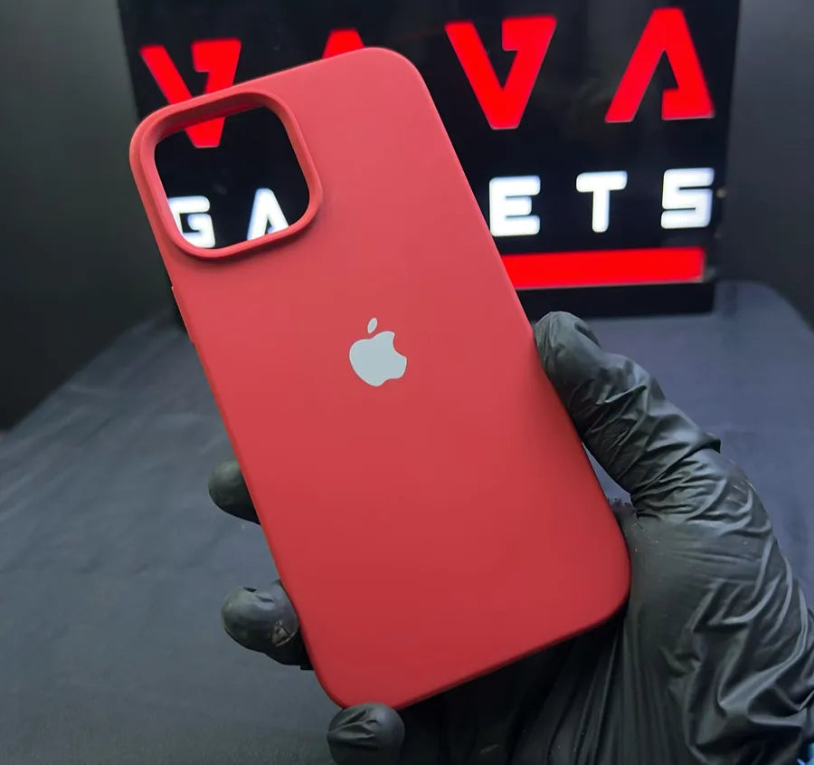 Apple Blood Red Silicone Case