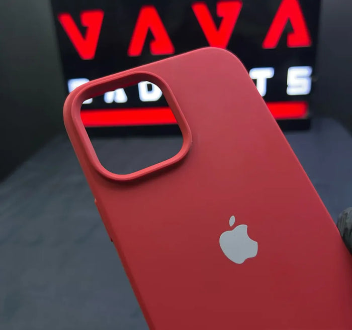 Apple Blood Red Silicone Case