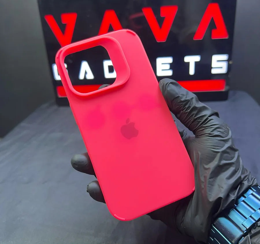 Apple Pink Border Silicone Case