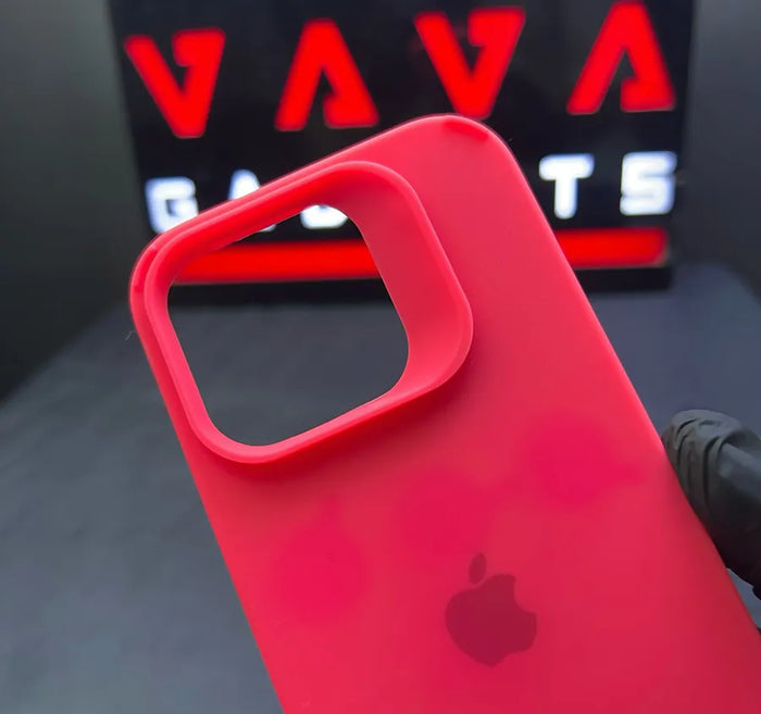 Apple Pink Border Silicone Case