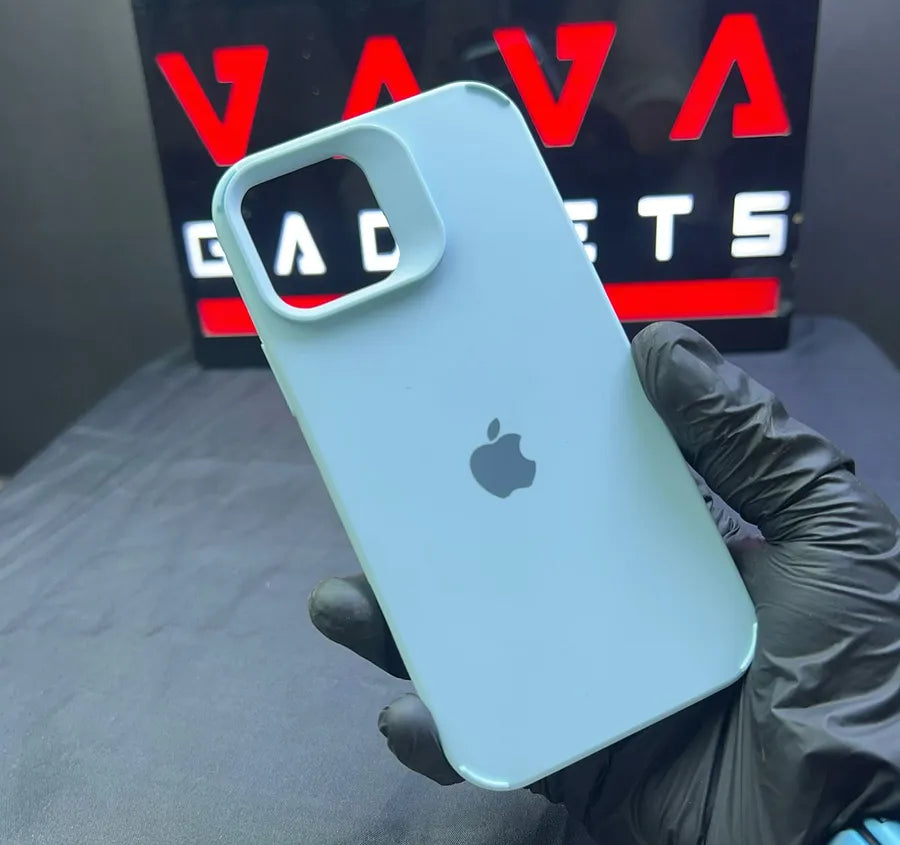 Apple Sierra Blue Border Silicone Case