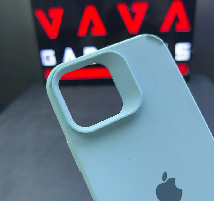 Apple Sierra Blue Border Silicone Case