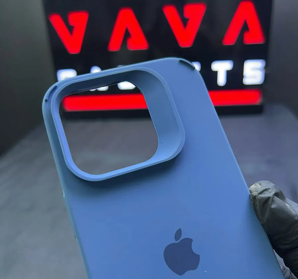 Apple Blue Border Silicone Case