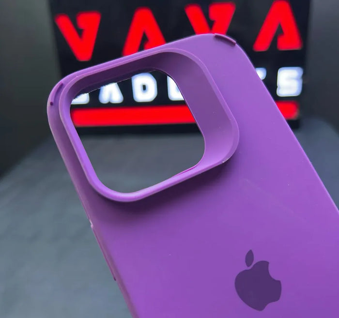Apple Purple Border Silicone Case