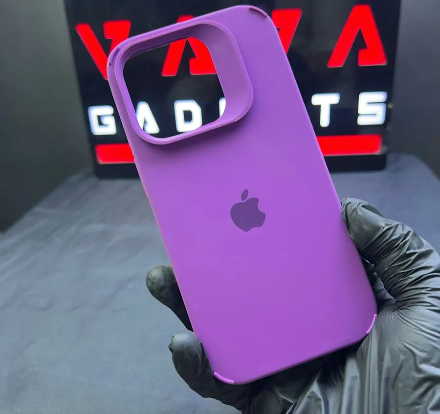 Apple Purple Border Silicone Case