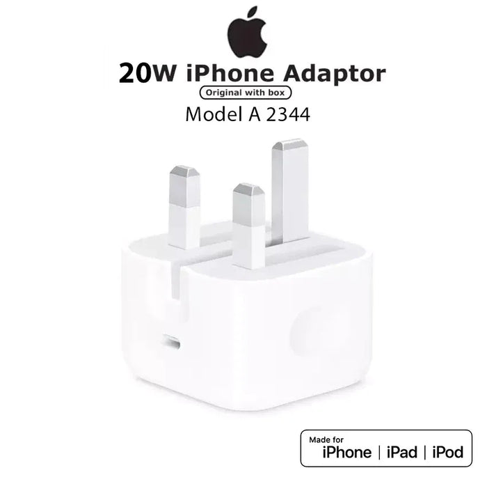 3Pin 20w fast charging adapter (cable not included)