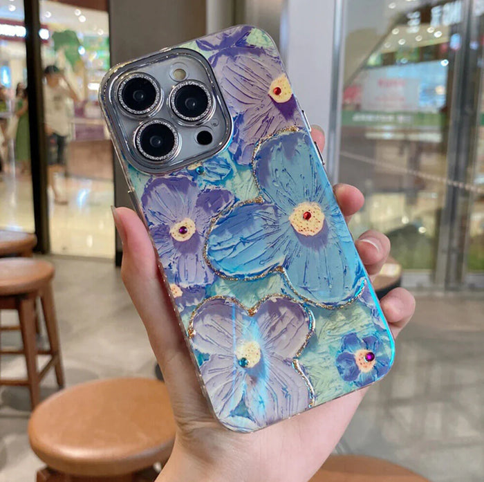 New Floral Glitter Lens IMD Case!