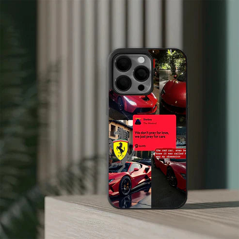 Aesthetic Ferrari Glossy Case