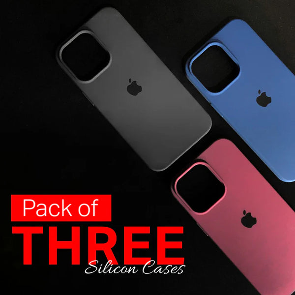 PACK OF THREE SILICONE CASES