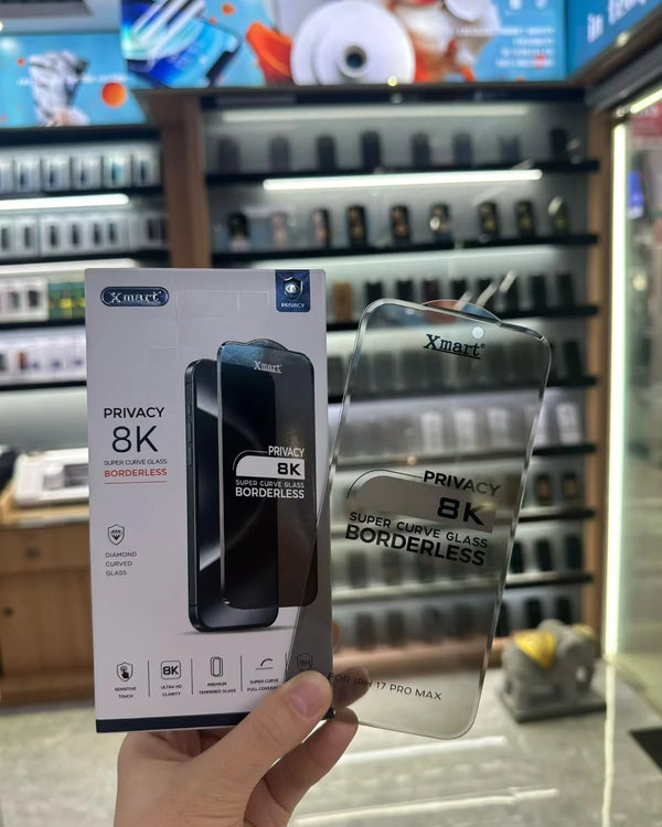 Xmart 8K Borderless Curved Glass (HD Clear and Privacy)