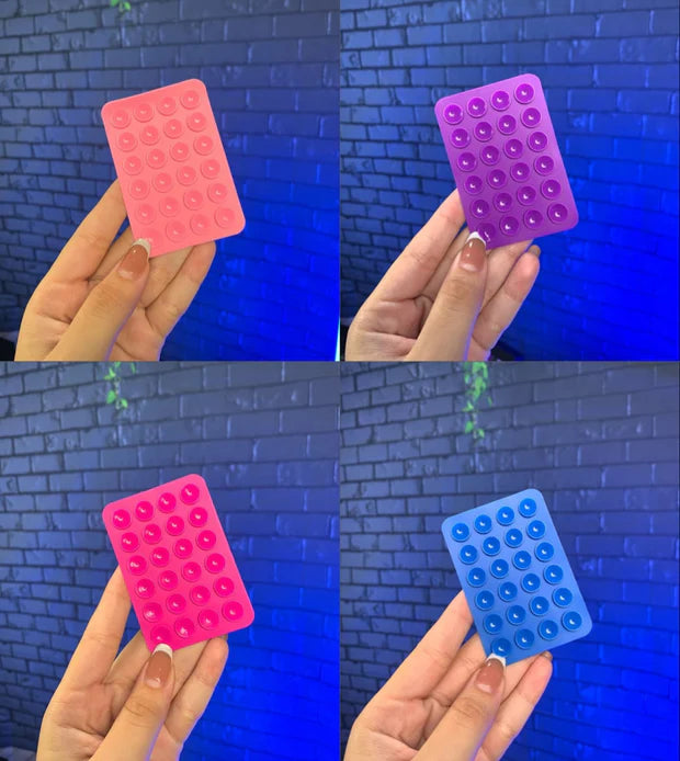 Silicone Suction Multi-Functional Wall Stand Mobile Phone Holder (Double Sided)