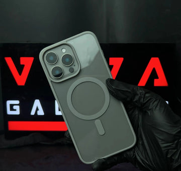 Luxury Air Skin Color Bumper Transparent Magsafe Phone Case with Free back 360 skin